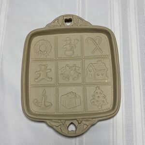 1992 Brown Bag Cookie Art Shortbread Molds Christmas 8x8 Hill Design